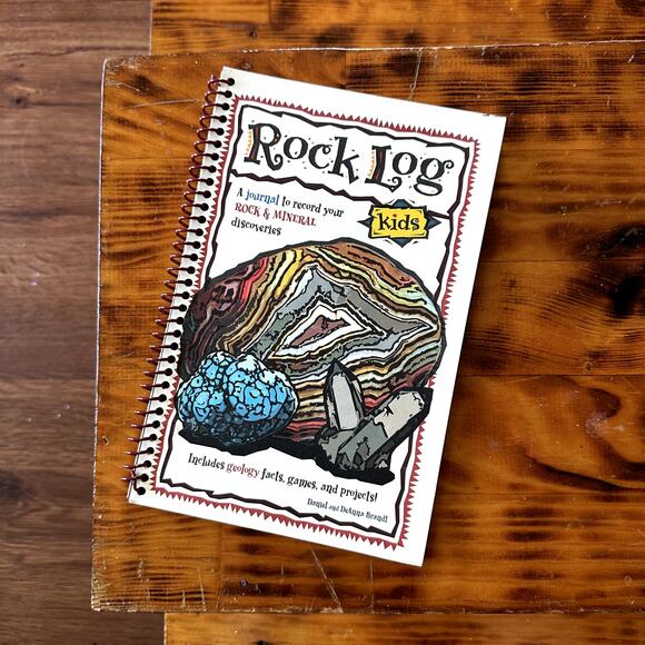 New Rock Log Kids A Journal To Record Your Rock & Mineral Discoveries (Unused) - Picture 1 of 8